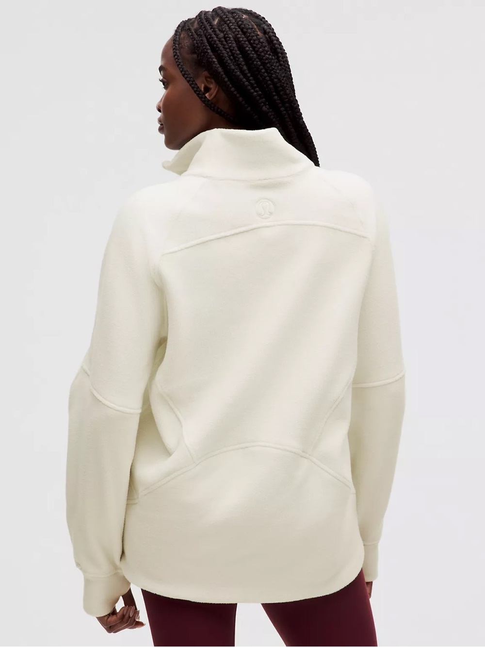 lululemon athletica Women's Scuba Tumbled Fleece Funnel-Neck Full Zip Bone XS/S